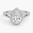 thumbnail image 1 of Dash Jewel Engagement Wedding 14K White Gold Over Rings for Her - 2.50 Ct Pear Cut Anniversary Rings - Proposal Rings for Women's - Wedding Jewellery For Bridesmaids Silver - Gifts for Women's, 1 of 6