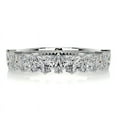 thumbnail image 1 of Dash Jewel Luxurious 2.4 Ct Marquise Cut Diamond Eternity Engagement Band - Lab-Created Simulated Diamond - 14K White Gold Plated Ring for Women - Perfect Gift for Engagements and Special Occasions, 1 of 3