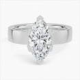 thumbnail image 1 of Dash Jewel Marquise Cut Excellent 2.1 Ct Diamond Ring For Women's - Silver 14K White Gold Over Rings for Her - Simple Diamond Rings for Women's - Solo Stone Diamond Rings for Her - Birthday Gift, 1 of 6