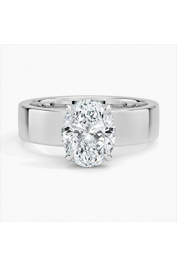 Oval Cut Excellent 2 Ct Diamond Ring For Women's - Silver 14K White Gold Over Ring - Engagement Hidden Halo Ring for Women's - Under-Halo Rings for Women's - Anniversary Gifts for Her