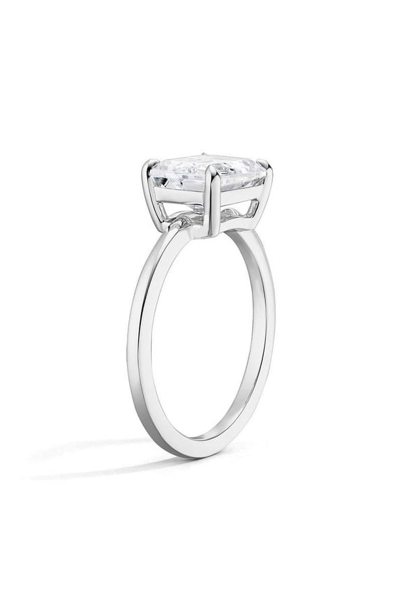 Pear Cut Excellent 1.9 Ct Diamond Rings For Women's - White Gold Over 14k Silver Diamond Rings - Solitaire Diamond Rings for Women's - East West Pear Cut Diamond Rings for Women's