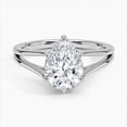 thumbnail image 1 of Dash Jewelry 1.8 Ct Pear Brilliant Cut Moissanite Rings - 14K White Gold Plated Wedding Rings - Wedding Moissanite Jewelry - Beautiful Solitaire Rings for Her - Women's Gifts for Her Birthday, 1 of 6