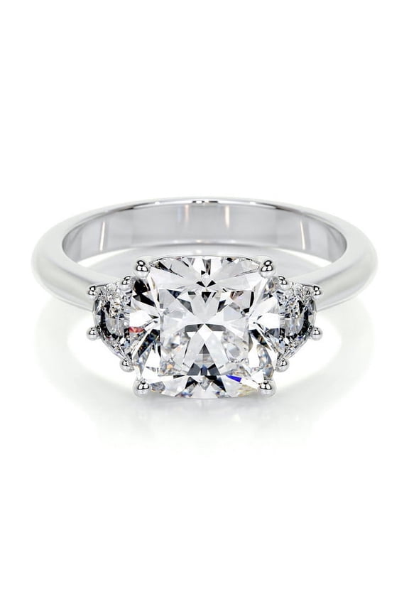 ry 14K White Gold Plated 2 Ct Pear Cut Engagement Rings - Prong Setting - Women's Moissanite Rings - Beautiful Proposal Jewelry - Perfect Gift for Weddings and Special Events