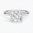 thumbnail image 1 of Dash Jewelry 14K White Gold Plated Rings For Women's - 1.9 Ct Princess Cut Moissanite Rings for Gift - Wedding Moissanite Jewelry for Women's - Bridal Stacking Moissanite Rings - Anniversary Gifts, 1 of 7