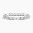 thumbnail image 1 of Dash Jewelry 2.1 Ct Round Cut Moissanite Ring - 14K White Gold Plated Rings - Engagement Moissanite Band for Her - Wedding Proposal Rings for Girlfriend - Anniversary Gifts for Couple - New Year Gift, 1 of 5