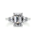 thumbnail image 1 of Dash Jewelry 2.2 Ct Oval Cut Moissanite Engagement Ring - Gorgeous Moissanite in 14K White Gold Plated - Perfect for Women’s Weddings- Anniversaries- Special Gifts- and Proposals, 1 of 3