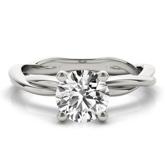 Dash Jewelry Brilliant 1.8 Ct Round Cut Moissanite Wedding Anniversary Ring - 14k Silver Wedding Ring - Women's Rings - Anniversary Gifts On Clearance - Promise Wedding Gifts