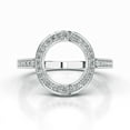 thumbnail image 1 of Dash Jewelry Gorgeous 2.3 Ct Round Cut Moissanite Double Enhancer Ring - Women's Moissanite - 14K White Gold Plated - Ideal for Engagements- Anniversaries- and Elegant Gifts for Her, 1 of 3