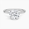 thumbnail image 1 of Dash Jewelry Stamped 14k Silver Hidden Halo Wedding Ring - Brilliant 1.7 Ct Round Cut Moissanite Anniversary Ring - Engagement Ring for Women's - Anniversary Gifts - Special Gift for Her, 1 of 8