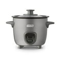 thumbnail image 1 of Dash Keep Warm Technology Electric Mini Rice Cooker with 2-Cup Capacity, Silver, 1 of 7