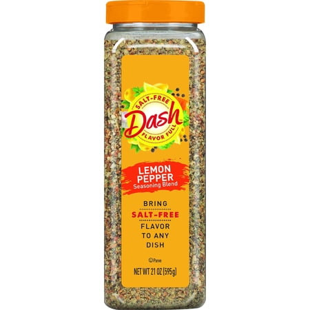 Dash Lemon Pepper Salt-Free Seasoning Blend, 21 Ounce