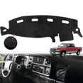 thumbnail image 1 of Dash Mat Cover for 1998-2001 Dodge Ram 1500 2500 3500 Dashboard, Non-Slip Suede Carpet Protector with Precision Vent & Speaker Cutouts, Black Polyester Interior Accessory, 1 of 16