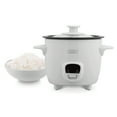 thumbnail image 1 of Dash Mini Rice Cooker Steamer with Removable Nonstick Pot, Keep Warm Function & Recipe Guide, .5 Quart, for Soups, Stews, Grains & Oatmeal, White, 1 of 6