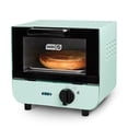 thumbnail image 1 of Dash Mini Toaster Oven for Bread, Bagels, Cookies, Pizza, Paninis & More with Baking Tray, Rack, Auto Shut Off Feature, Aqua, 1 of 6