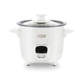 thumbnail image 1 of Dash Mini Rice Cooker Steamer, 2 Cup, Nonstick Removable Pot White, 1 of 7