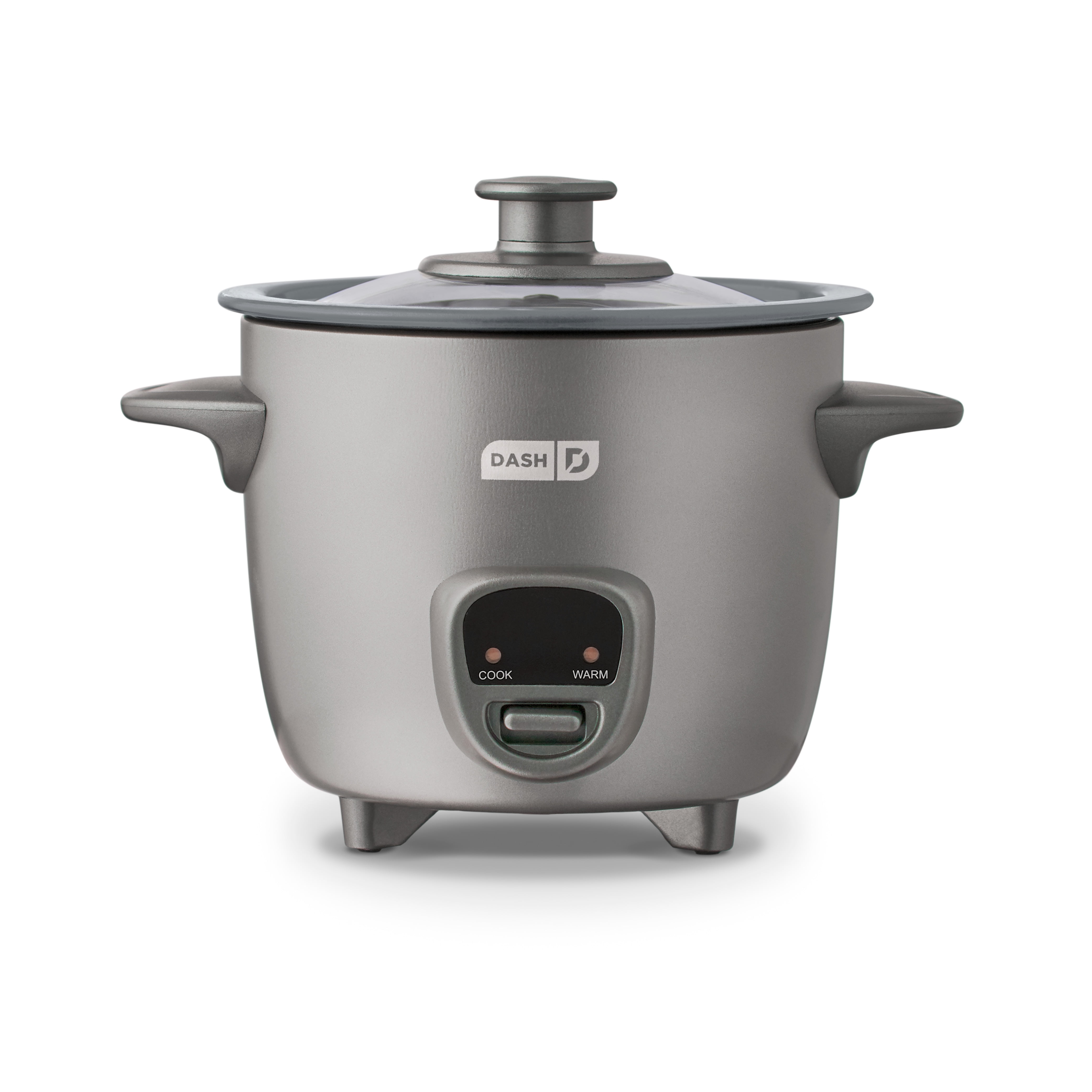 Dash Mini Rice Cooker Steamer with Removable Nonstick Pot, Keep Warm Function & Recipe Guide, .5 Quart, for Soups, Stews, Grains & Oatmeal, Graphite