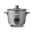 thumbnail image 1 of Dash Mini Rice Cooker Steamer with Removable Nonstick Pot, Keep Warm Function & Recipe Guide, .5 Quart, for Soups, Stews, Grains & Oatmeal, Graphite, 1 of 6