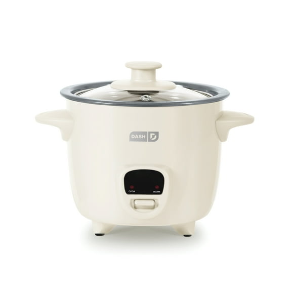 Dash Mini Rice Cooker Steamer with Removable Nonstick Pot, Keep Warm Function & Recipe Guide, .5 Quart, for Soups, Stews, Grains & Oatmeal, Cream
