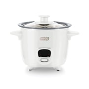Dash Mini Rice Cooker Steamer, 2 Cup, Nonstick Removable Pot White