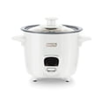 thumbnail image 1 of Dash Mini Rice Cooker Steamer with Removable Nonstick Pot, Keep Warm Function & Recipe Guide, .5 Quart, for Soups, Stews, Grains & Oatmeal, White, 1 of 6