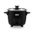 thumbnail image 1 of Dash Mini Rice Cooker Steamer, 2 Cup, Nonstick Removable Pot Black, 1 of 7