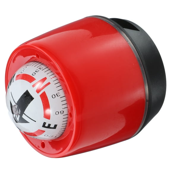HEMOTON Red Car Compass with ABS Material for Durable Use and Easy Installation in Any Vehicle Decorate