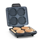 Dash Multi Mini Waffle Maker Four Mini Waffles, Perfect for Families and Individuals, 4 Inch Dual Non-stick Surfaces with Quick Release & Easy Clean