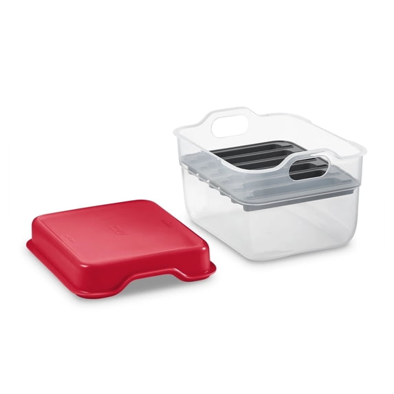Dash Multi Plate Mini Maker Storage Case Organizer – Holds 6 Plates
