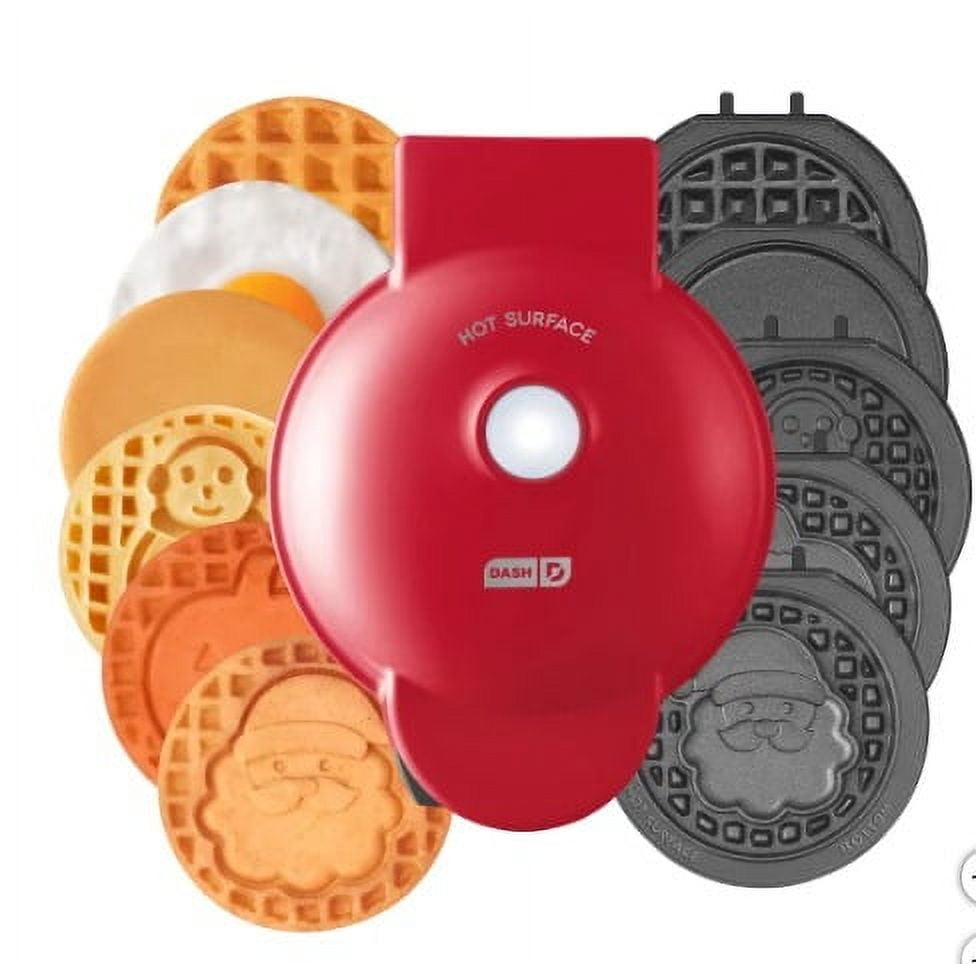 Dash Multi Plate Mini Maker with Removable Plates Includes Plate Storage Case