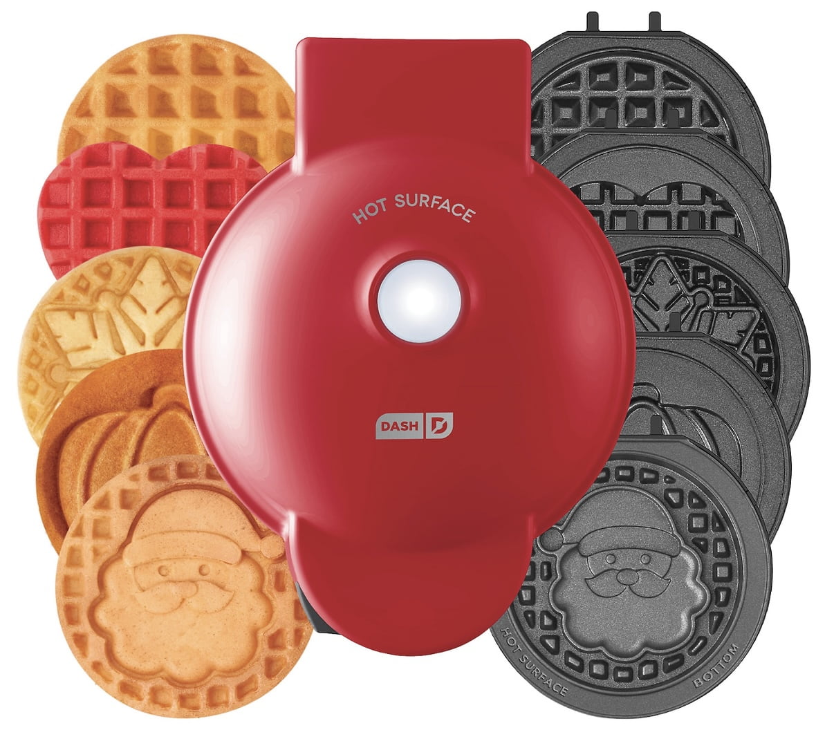 Dash MultiMaker Mini Waffle Maker System with 6 Removeable Holiday ...