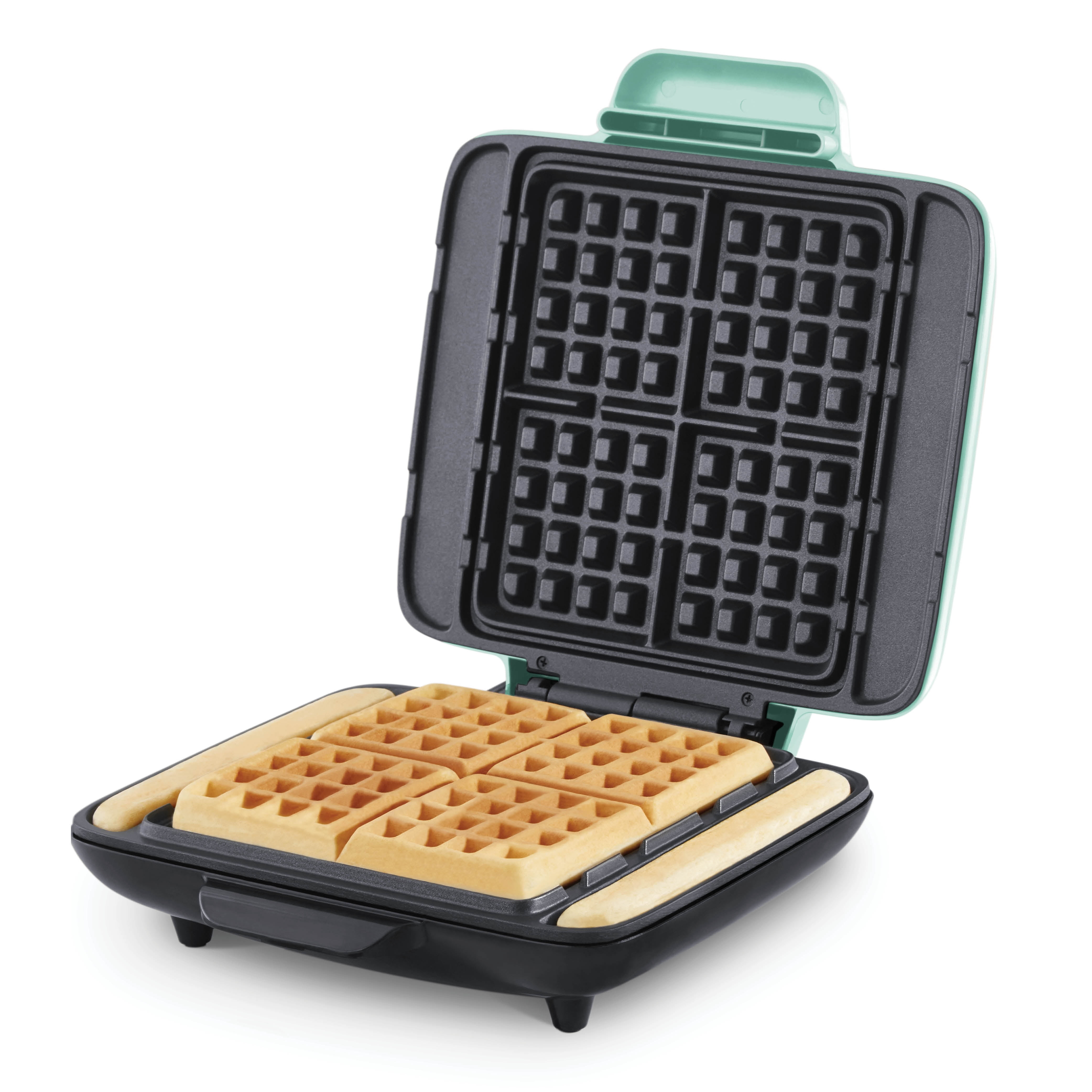 Dash No-Drip Waffle Maker, 4 Mini Waffles, Waffle Sticks, Aqua ...
