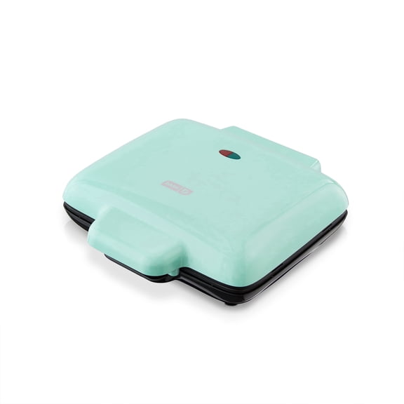 Dash No-Drip Waffle Maker, 4 Mini Waffles, Waffle Sticks, Aqua
