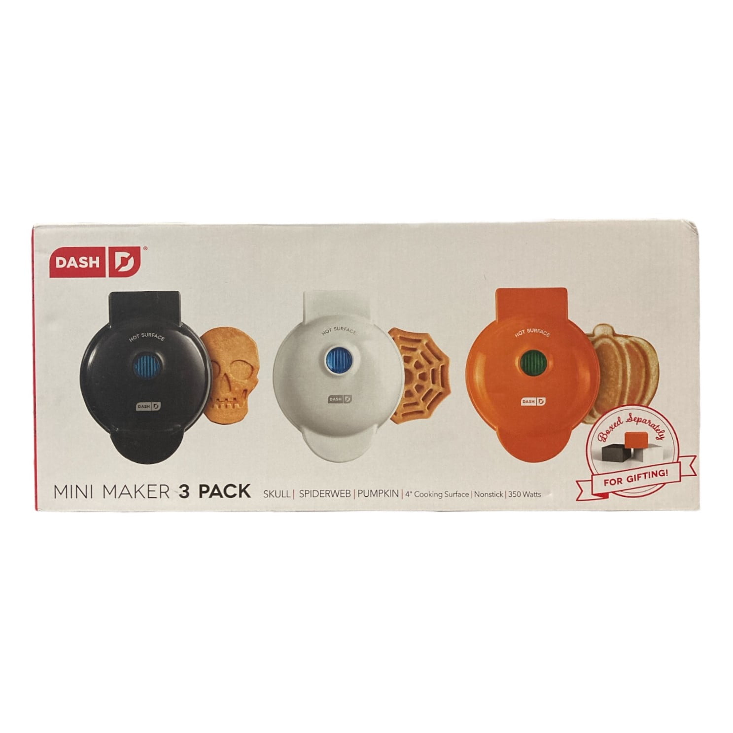 Dash 3 Pack Mini Ice Cream Sandwich Makers 3 Shapes Star, Heart and Circle
