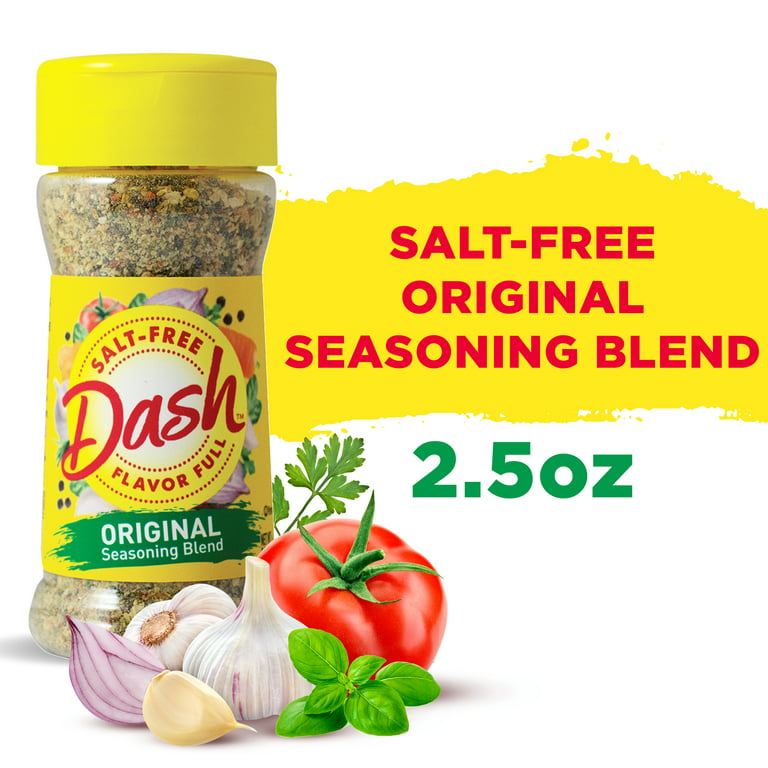 Dash Salt-Free Lemon Pepper Seasoning Blend, Kosher, 2.5 oz