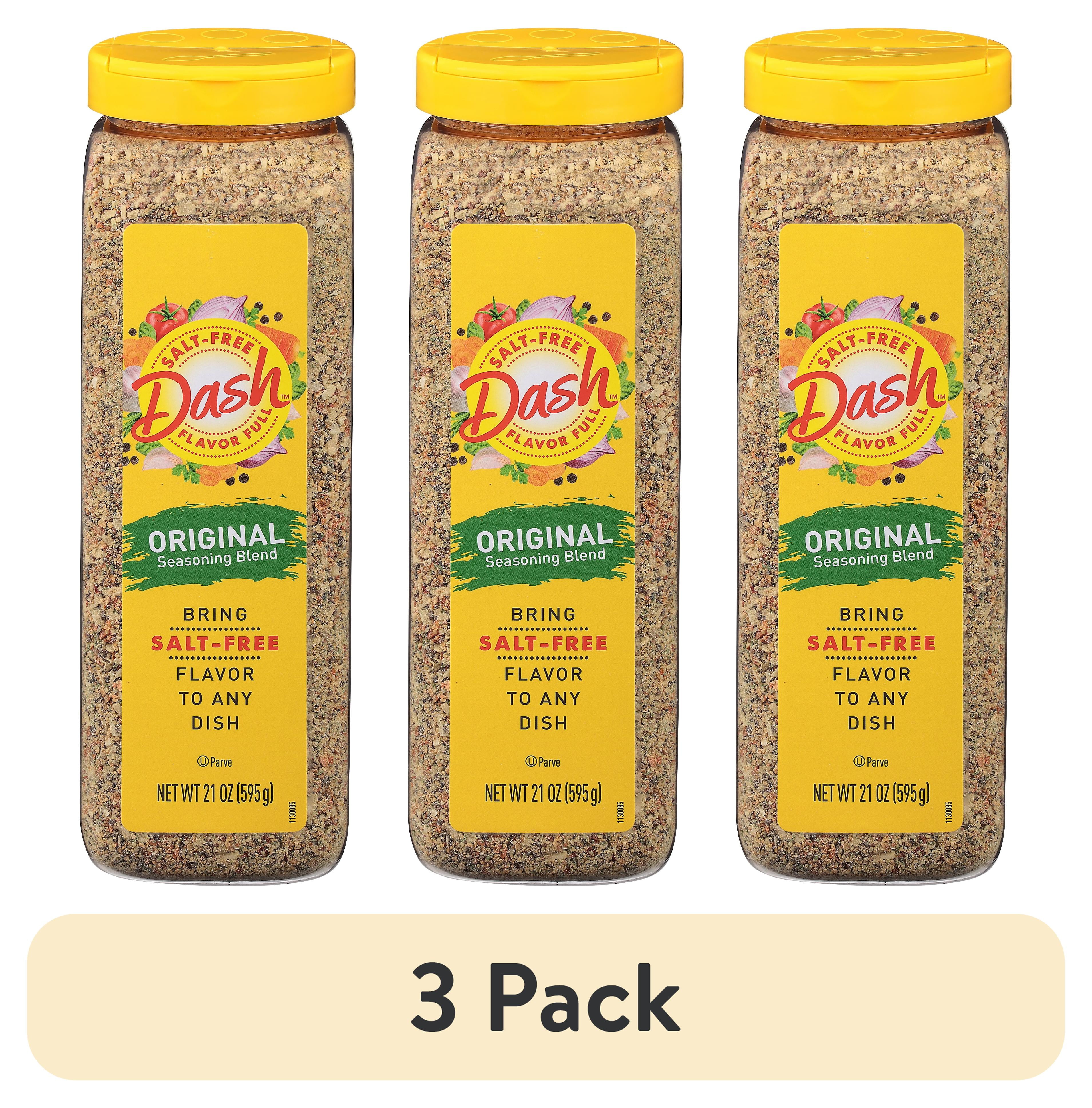 (3 pack) Dash Original Seasoning Blend, SaltFree, Kosher, 21 oz Shaker
