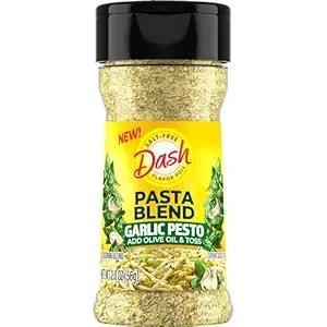 Dash Pasta Blend Garlic Pesto, Salt Free Seasoning Blend, 2.0 oz Bottle
