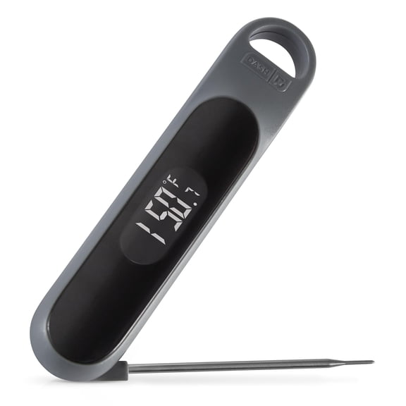 Dash Precision Quick-Read Thermometer - Meat Temperature Probe with LCD Display for Fast, Accurate Cooking and Baking - Water Resistant and Easy to Clean - Cool Gray