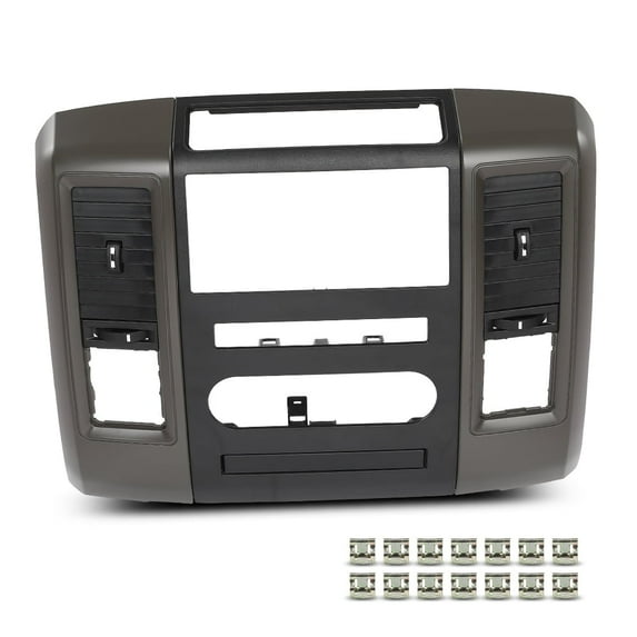 Dash Radio Bezel Climate Trim Panel Vent Fit For 2009-2012 Dodge Ram 1500 2500