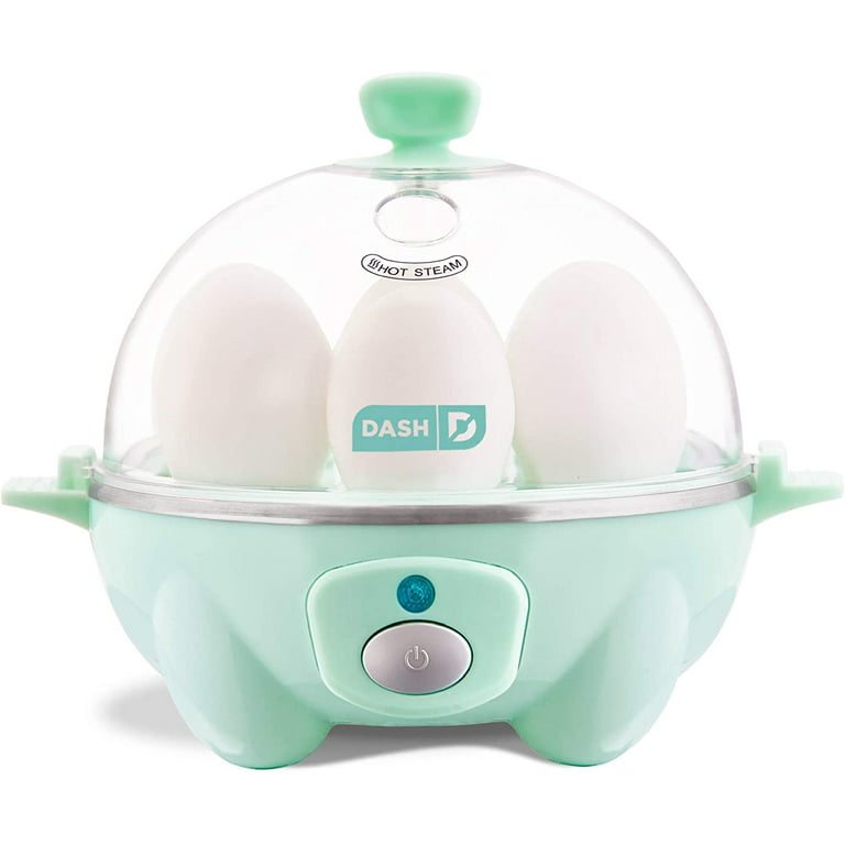 Dash Rapid Egg Cooker: 6 Egg Capacity Electric Egg Cooker for Hard Boiled Eggs, Poached Eggs, Scrambled Eggs, or Omelets with Auto Shut Off Feature 