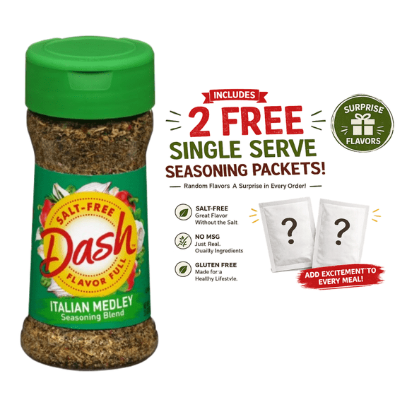 Dash Salt-Free Seasoning Blend, Italian Medley, 2 Ounce