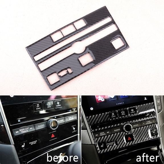 Dash Stereo Radio Panel Faceplates Bezel Frame Fit for Infiniti Q50 60 14-19 New
