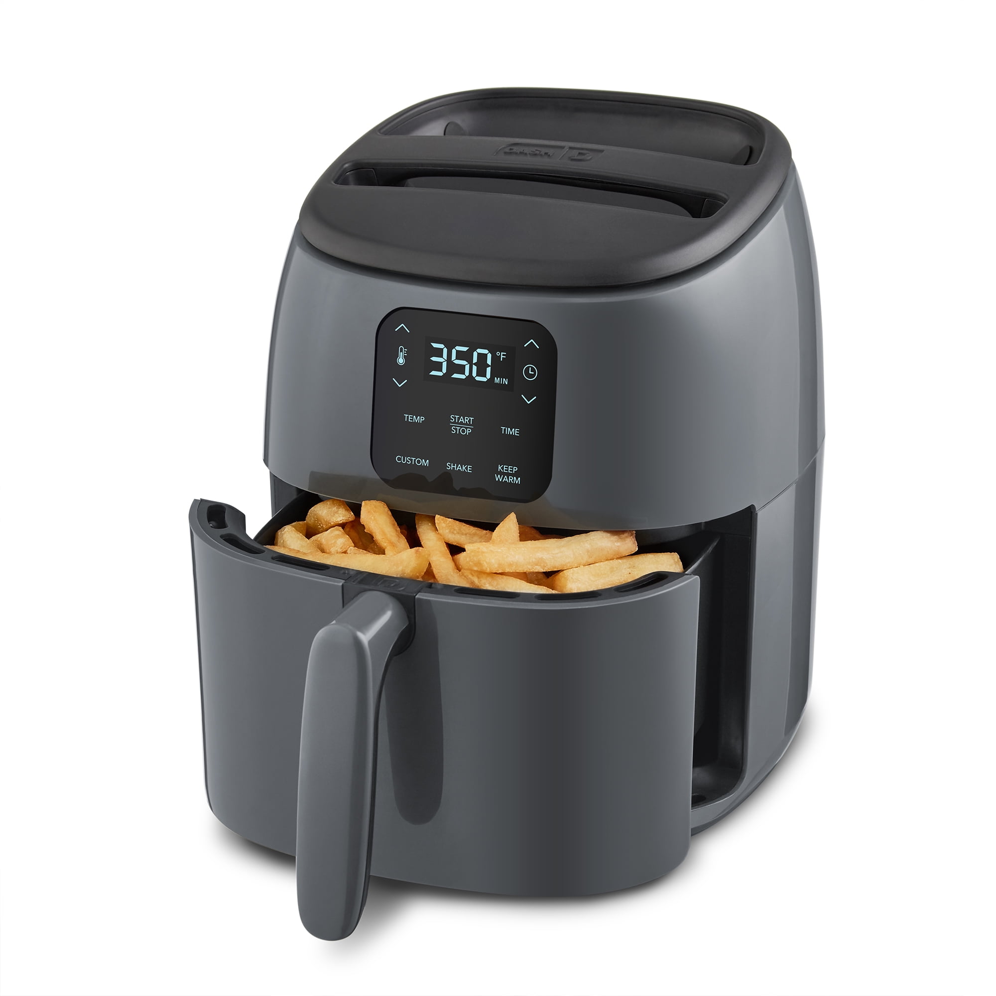ultrean air fryer, 4.2 quart (4 liter) electric hot air fryers oven oilless  cooker with lcd digital screen and easily detachable frying pot, etl/ul  certified,1-year warranty,1500w (black) 