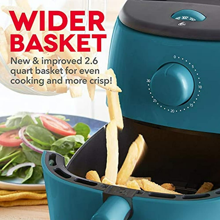Dash Tasti-Crisp Electric Air Fryer + Oven Cooker with Temperature Control Non-Stick Fry Basket Recipe Guide + Auto Shut Off F