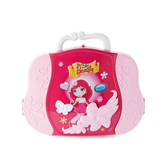 Dash Toyz Pink Portable 21-Piece Accessory Toy Vanity & Project Light Set