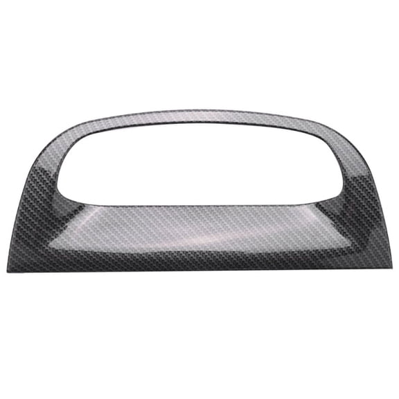 Dash Trim for 3 Axela 2017-2018 Hatch/Sedan 1-Piece Carbon Fiber ABS Screen Frame Cover No Drilling