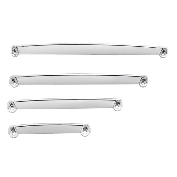 Dash Visor Set Fits Kenworth 1985-06 T600 Chrome Plastic (4 Pieces)
