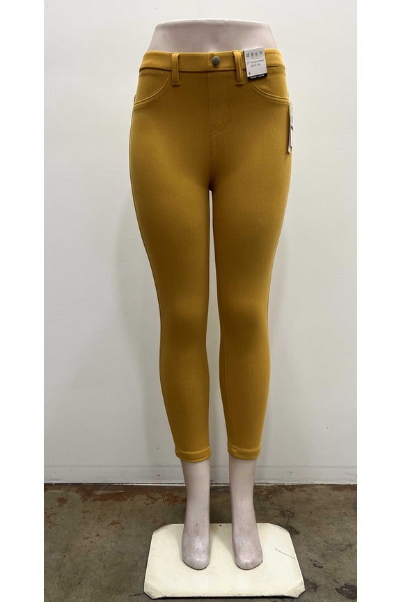 by Dash Capri Pants, Saurstene Mustard, Size L