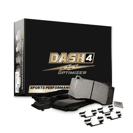Dash4 F22-1414 Edge Premium Street Performance Carbon Fiber Ceramic Brake Pads Rear Brake Pads