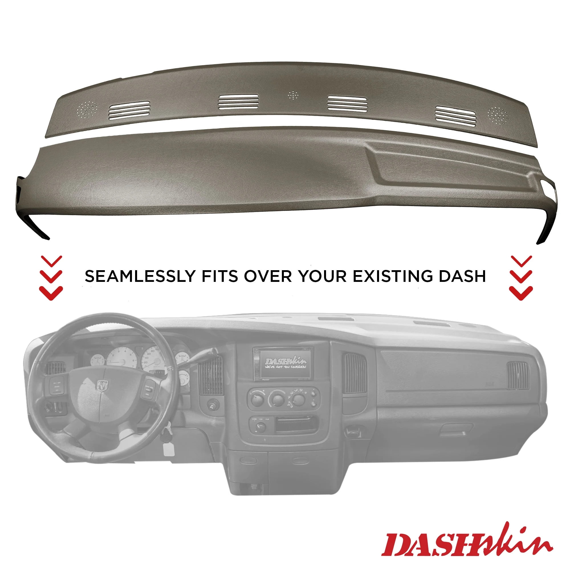 DashSkin 2 Piece Molded Dash Cover Kit for 02-05 Dodge Ram in
