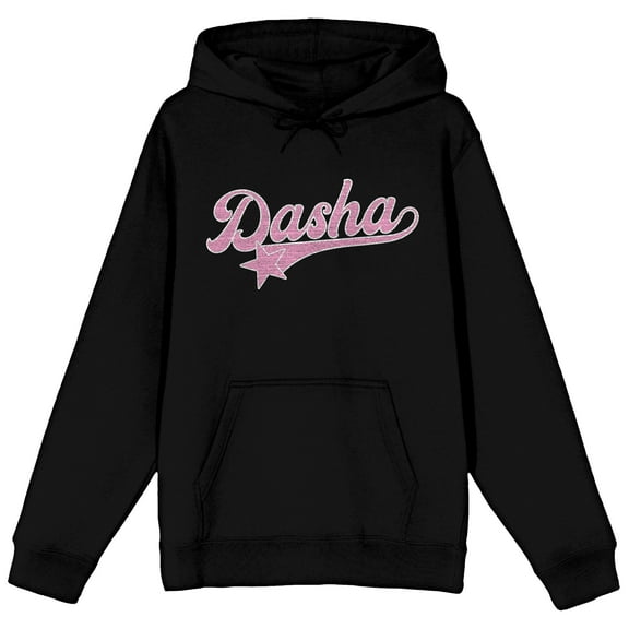 Dasha Artist Star Name Women's Black Long Sleeve Hooded Sweatshirt-XS